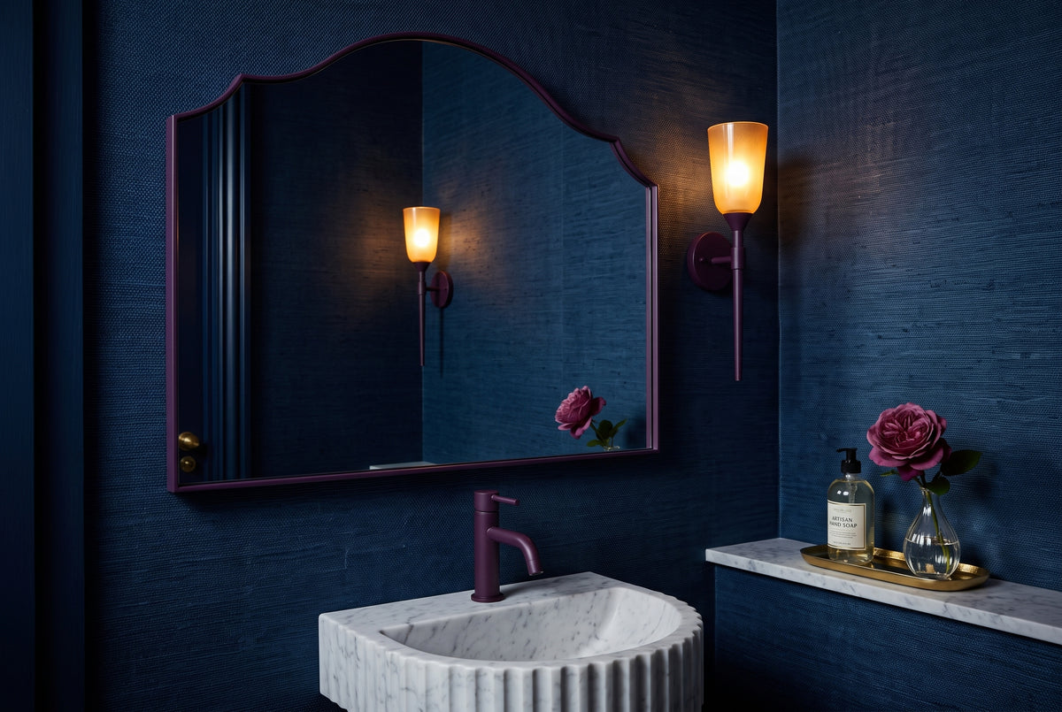 Horizontal Wide Vanity Wall Mirror