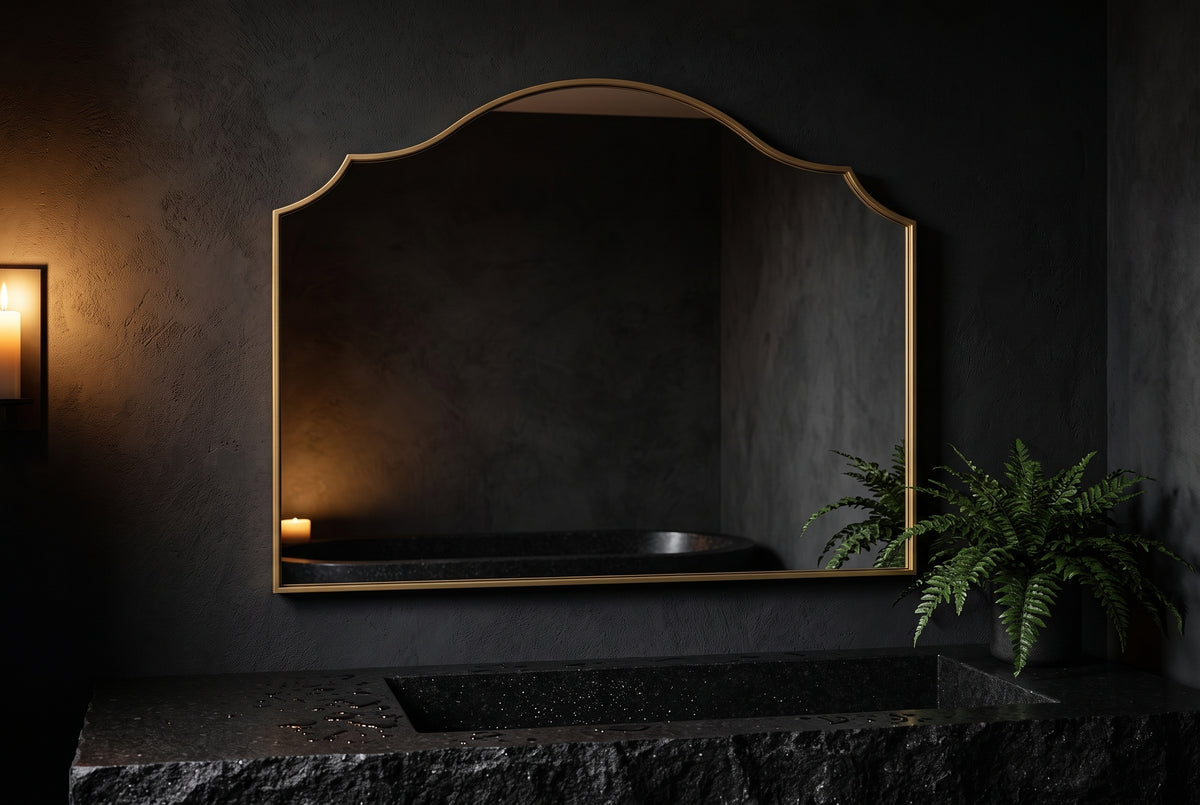 Horizontal Wide Vanity Wall Mirror