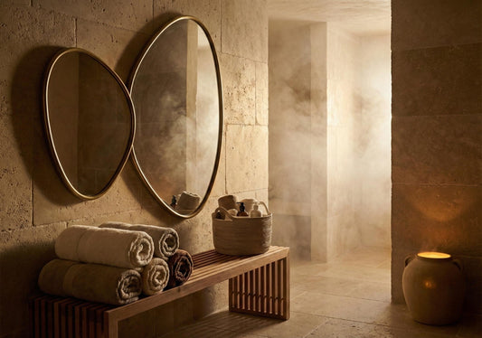 Asymmetrical Large Livingroom Vanity Wall Mirror