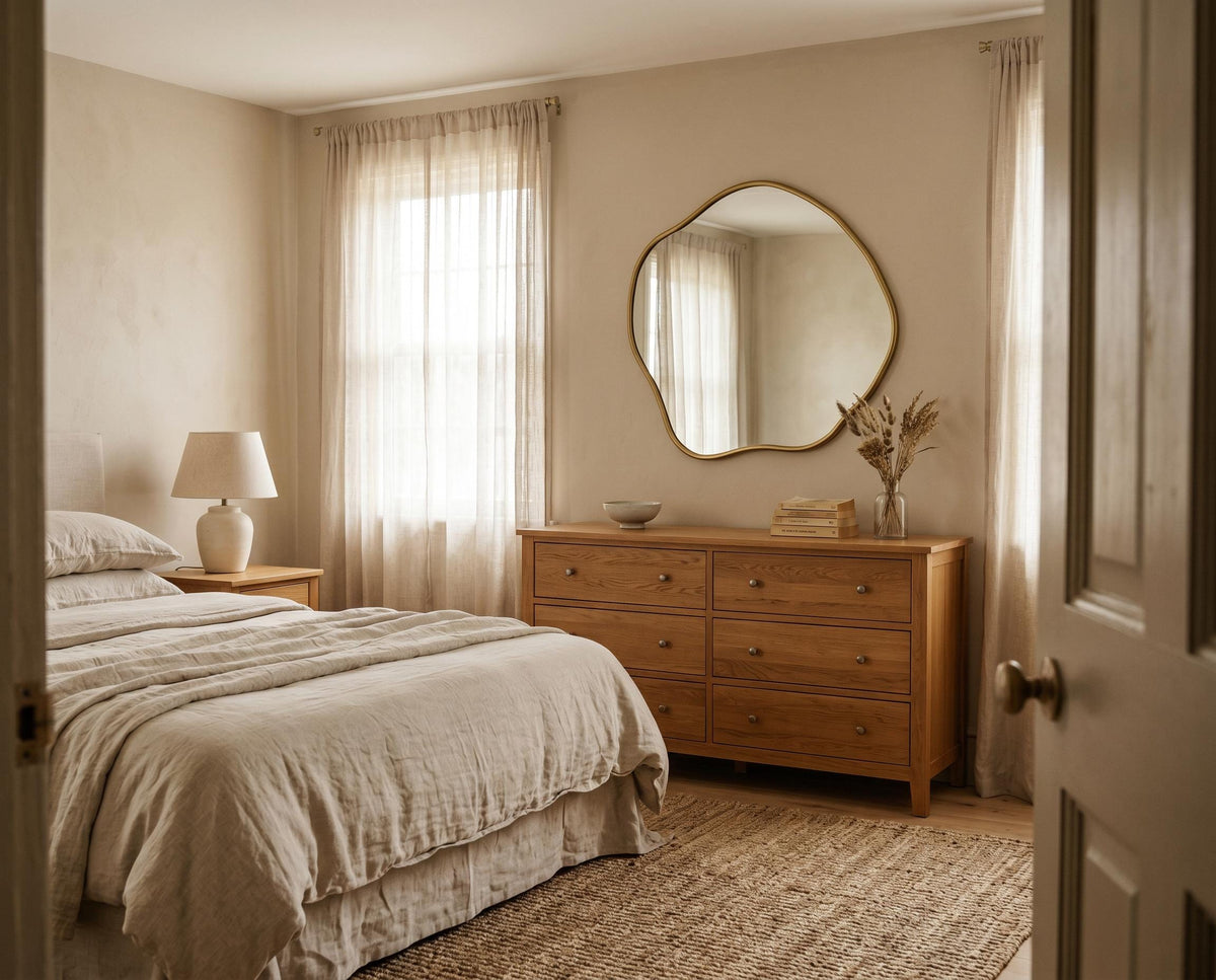 Asymmetrical Abstract Wall Mirror