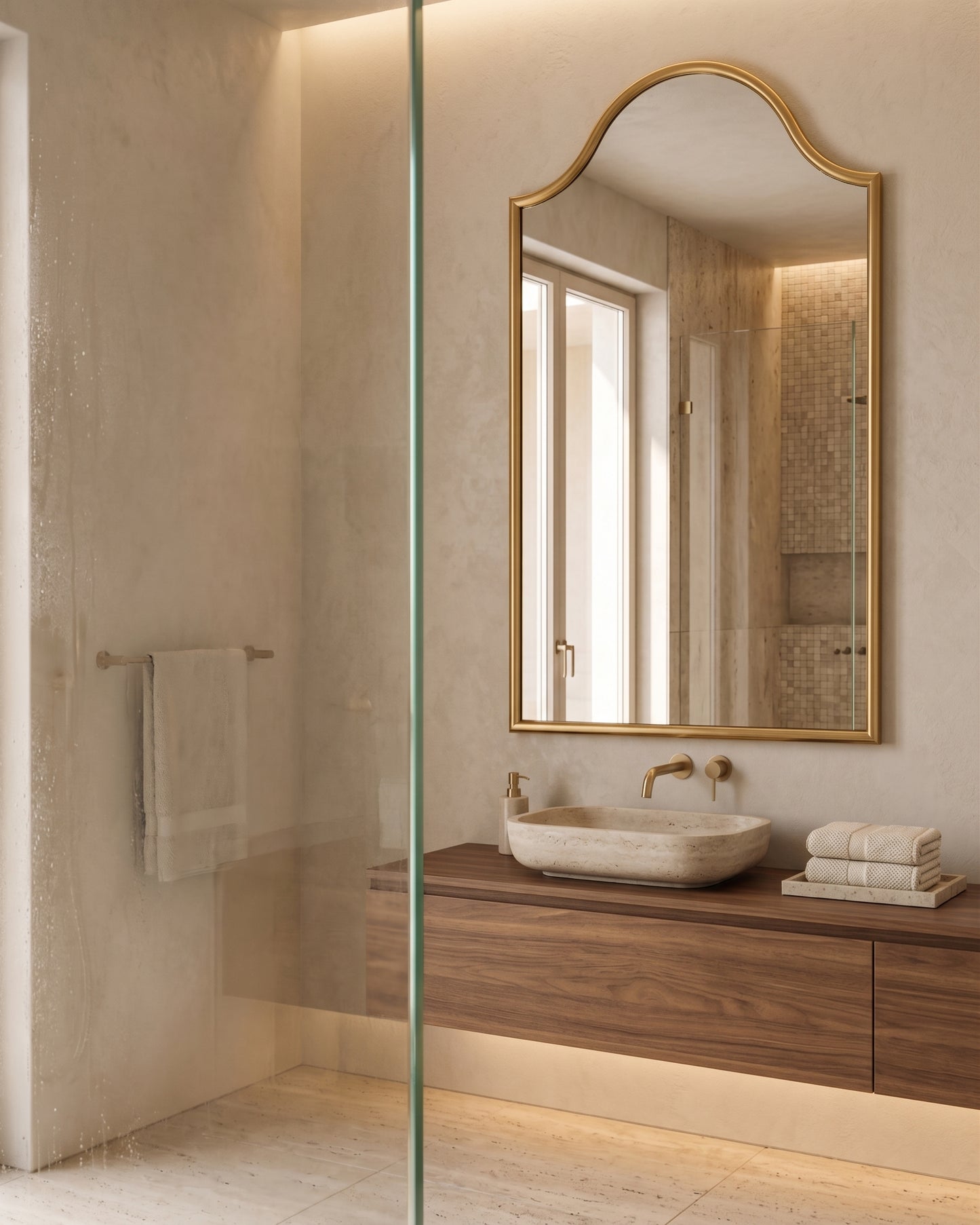 Arched Moroccan Wall Mirror