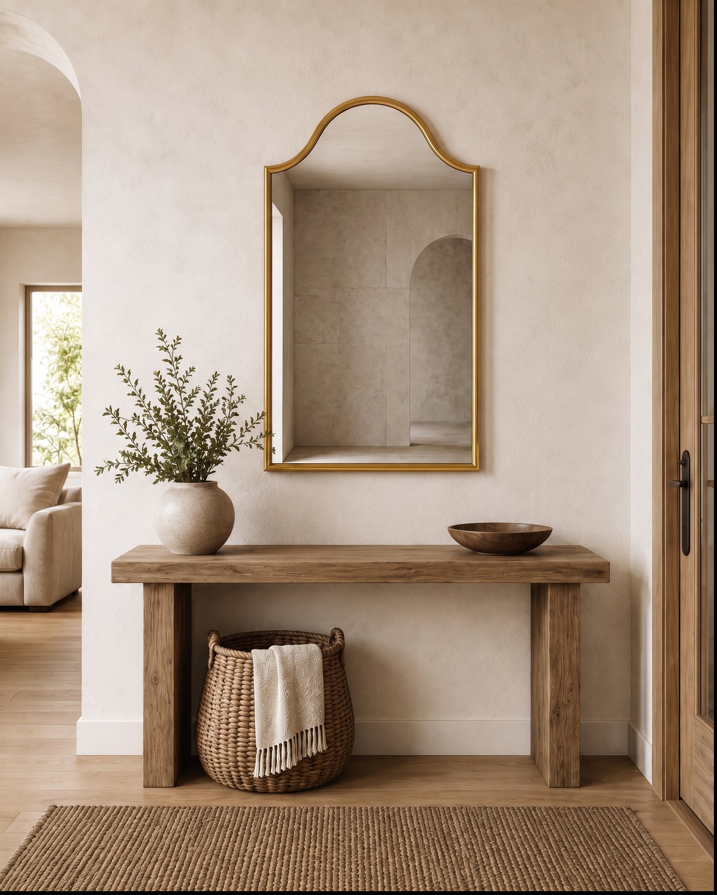 Arched Moroccan Wall Mirror