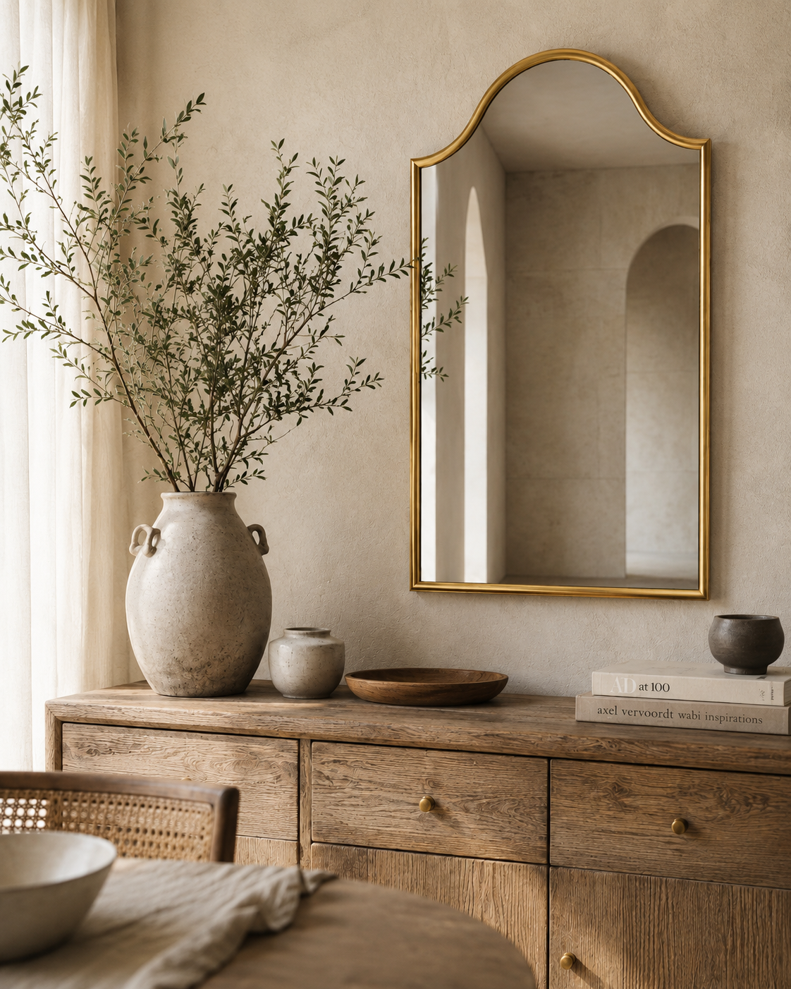Arched Moroccan Wall Mirror
